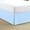 Light Blue Stripe, variant on 550-TC Egyptian Cotton Dust Ruffle/Bed Skirt King Size 1-Pieces Split Corner Tailored Bed Skirt 6" Inch Drop Length Black Solid