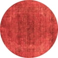 thumbnail image 1 of Ahgly Company Indoor Round Oriental Orange Industrial Area Rugs, 3' Round, 1 of 4