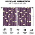 thumbnail image 2 of Blackout Kids Curtains,Purple Daisy Flower Wavy Lines Pattern Childrens Insulated Curtains Set Of 2,Bedroom Essentials,Toddler Room Decor 42"x54", 2 of 5