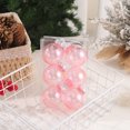thumbnail image 5 of Juego de 6 bolas navideñas de colores, bolas de plástico para colgar en el árbol de Navidad, decoración para fiestas navideñas, decoración del hogar, Año Nuevo 2025, 5 of 5