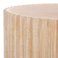 thumbnail image 5 of Safavieh Kanpun Glam Round Fir Coffee Table, Bleached White, 5 of 8