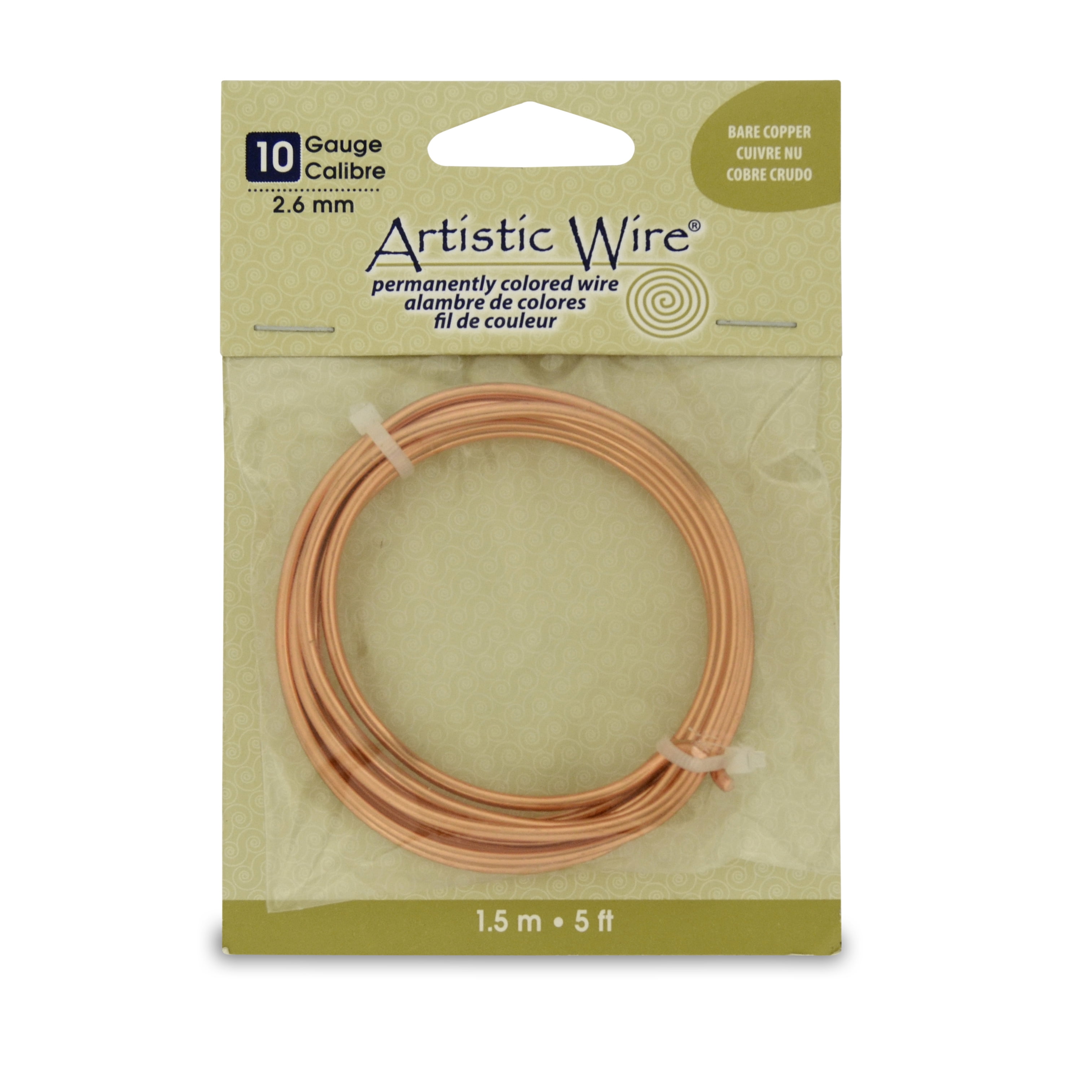 Beadalon Artistic Wire Colored Copper Craft Wire 10 Gauge (2.6mm