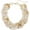 Antique White, variant on Large Acrylic Cuban Choker Chunky Statement Collar Necklace for Women Gift, 20inch (NK-10666-Wine)