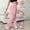 Pink, variant on Ayolanni Solid Pants for Women Hiking Jogging Straight Leg Pants Drawstring Elastic Waist Slim Green Cargo Pants with Pockets L