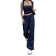 thumbnail image 4 of Txlixc Blusas cortas de verano para mujer, blusas cortas de color liso de corte bajo con tirantes anchos Txlixc  Moda, 4 of 10
