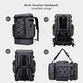 thumbnail image 4 of WITZMAN Carry on Travel Backpack for Men Convertible Large Duffle Bags for Airplane With Shoe Compartment Fit 17 inch Laptop (B691 Silvery Grey), 4 of 10