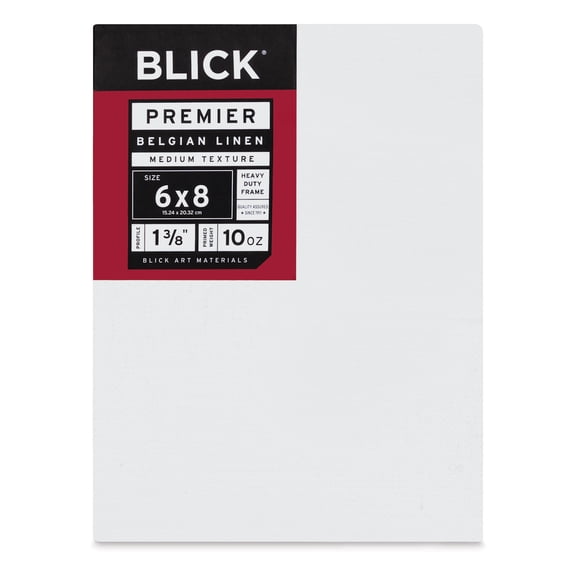 Blick Premier Belgian Linen - 6" x 8", Oil-Primed, 1-3/8" Profile