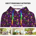 thumbnail image 6 of KLL Mardi Gra2 for Womens Pullover Hoodie with Pocket Hooded Long Sleeve Shirts Sweatshirt for Women-Medium, 6 of 7