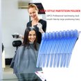 thumbnail image 3 of 10 pinzas para el cuidado del cabello de acero inoxidable para peluquería (azul) Ehuebsd  Cuidado Belleza, 3 of 5