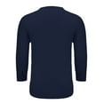 thumbnail image 4 of Huuilaibazoo Muscularfit Shirts for Men Fashion Cotton Linen V Neck Long Sleeve Work Tshirt Casual Loose Solid Pullover Sweatshirt Outdoor, 4 of 7