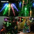 thumbnail image 3 of 20ft 30LED Solar Icicle Lights, Waterproof Twinkling Crystal Ice Cone String Lights Window Hanging Decorative Lights 8Mode for Outdoor Indoor Home Christmas Multi color, 3 of 7