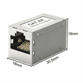 thumbnail image 2 of RJ45 Female to Female CAT6A Shielded Coupler Inline Ethernet Coupler Ethernet Extender Adapter Ethernet Cable, 2 of 8