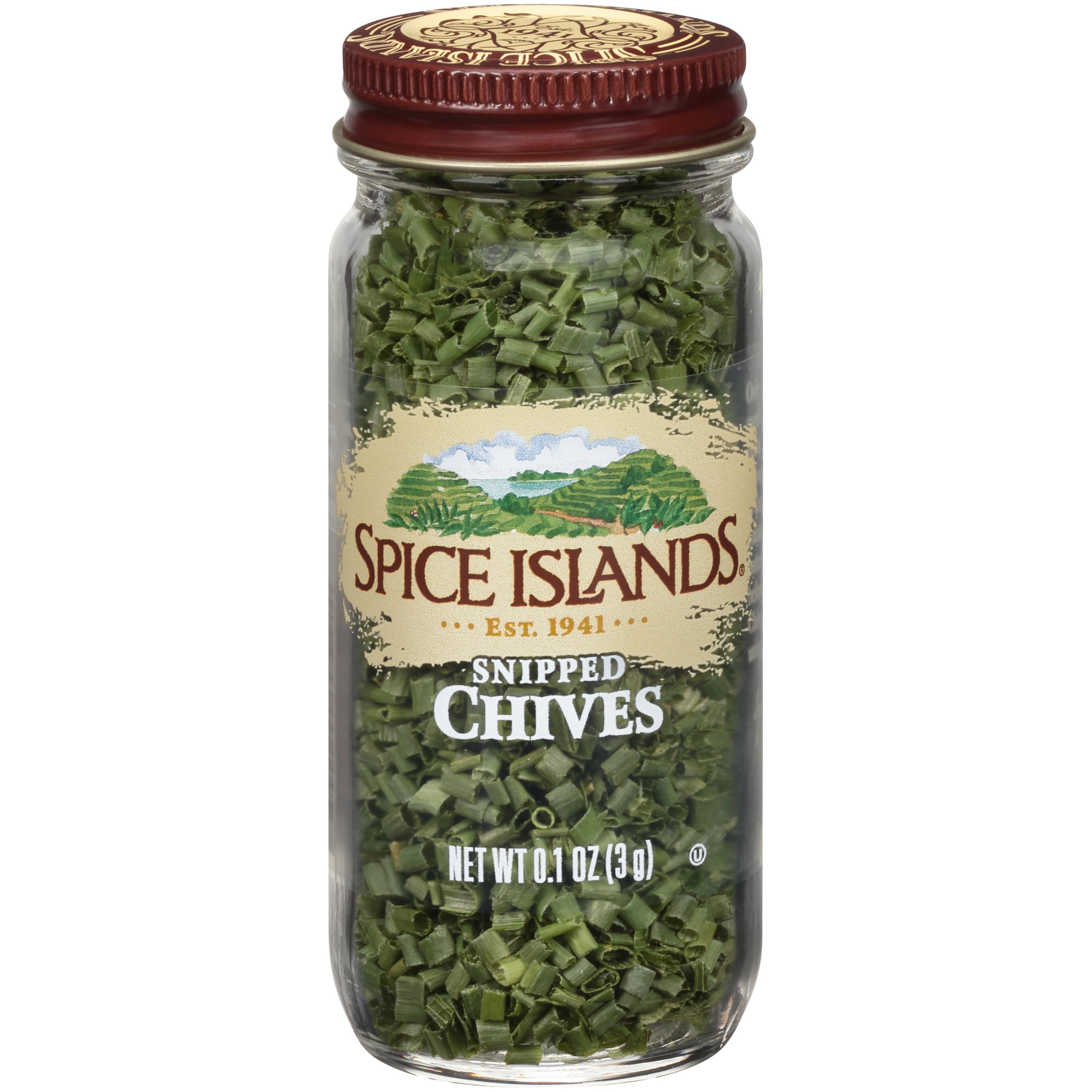 (3 pack) Spice Islands Snipped Chives, Kosher, 0.1 oz