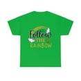 thumbnail image 2 of Follow The Rainbow Happy St Patrick's Day Irish Unisex Heavy Cotton Tee, 2 of 9