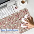 thumbnail image 4 of Long Mouse Pads for Desk,Beige Christmas Character Pattern Desk Mats on Top Of Desks, Desk Mouse Pad Extra Large with 3mm Non-Slip Base and Stitched Edge for Gaming,Office,Work,Home 31.5x11.8in, 4 of 5