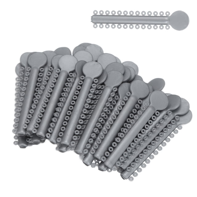 40 bridas de ligadura de ortodoncia bridas de goma elásticas de ligadura dental de color plateado bandas de ortodoncia de plástico para soportes de aparatos ortodóncicos y ANGGREK Otros