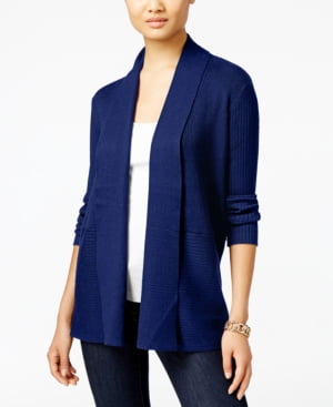 jm collection open front cardigan