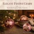 thumbnail image 6 of Aurorax Shatterproof Christmas Ball Ornaments Set,6 Pcs Christmas Baubles for Xmas Tree Decoration,Floral Plastic Hanging Pink Holiday Ornament Set for Christmas Tree Indoor Home Decor, 6 of 7