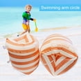 thumbnail image 2 of 1Pair Adult Kids Swimming Inflatable Arm Rings Portable Floating Circle Sleeves Pool Buoy Armbands Swimming Pool Accessories Blue Stripe, 2 of 6