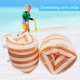 thumbnail image 5 of Anillo De Brazo De Natación 1 par de anillos de flotador de brazo, bolsa de aire doble, manga de brazo inflable (raya naranja) Ndcxsfigh Para Estrenar, 5 of 7