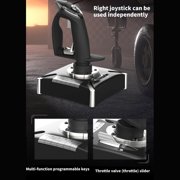 Jesscasday Flight Simulators Controls with Vibration Flight Stick Joysticks Controller