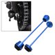 thumbnail image 5 of Aleación de aluminio motocicleta delantera y trasera rueda horquilla eje marco Sliders Protector de choque para Yamaha MT07 FZ-07 FZ07 2017 2018 - Azul Sunnimix deslizadores del eje, 5 of 8