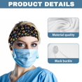thumbnail image 5 of Jiueut Dog Paw Nurse Button Headband Nursing Headbands with Buttons for Mask Nurse Headbands for Women with Buttons 4 Piece Wide Headbands for Men Sports Headbands for Teens, 5 of 7