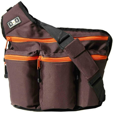 Diaper Dude Diaper Bag, Brown and Orange