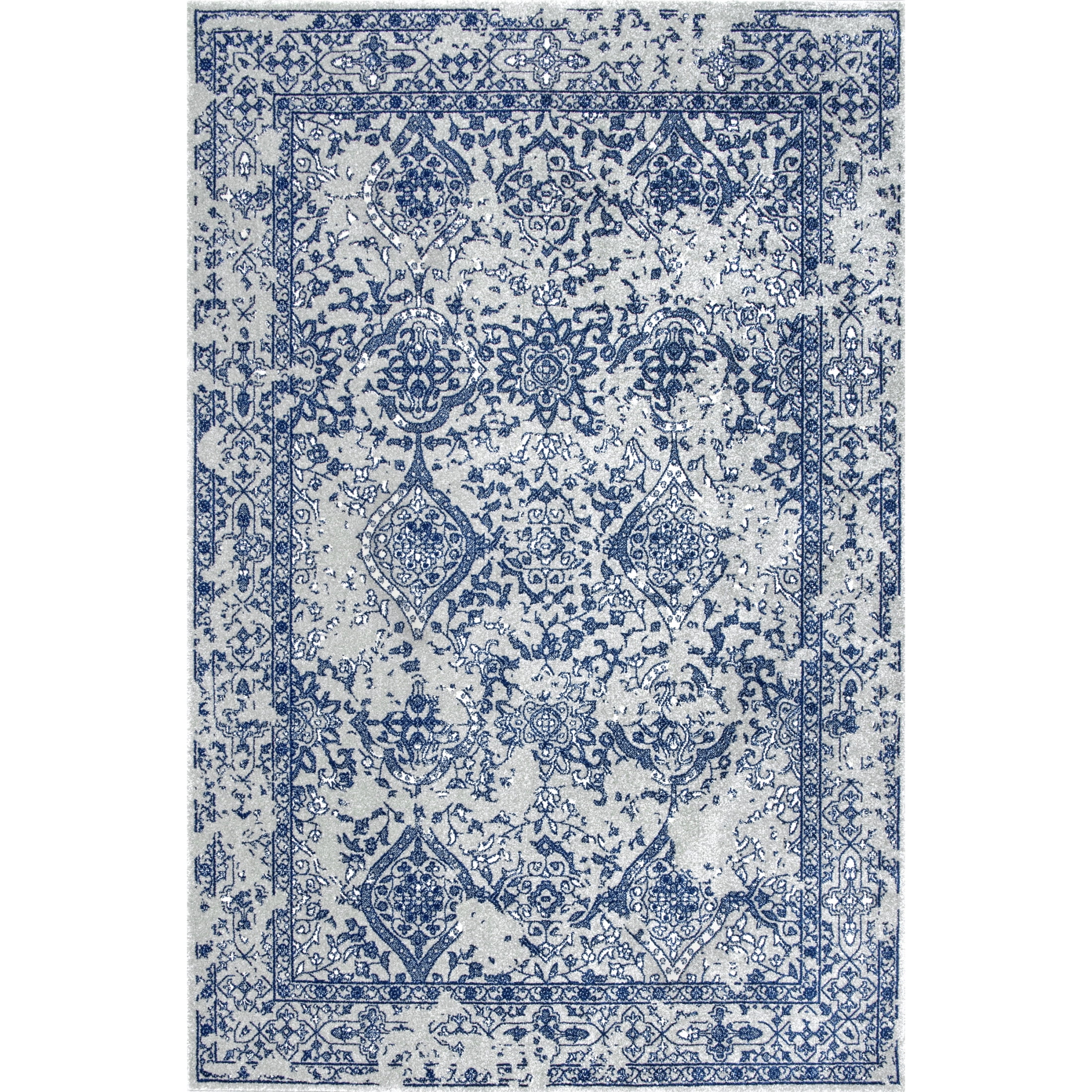 nuLOOM Odell Faded Vintage Area Rug, 12' x 15', Odell Blue