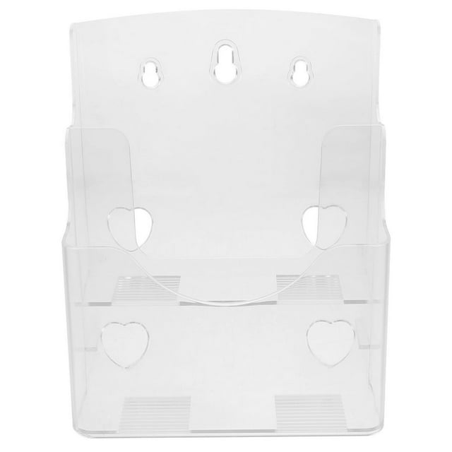 KEINXS Acrylic Brochure Holder Paper Holder A5 2 Tier Magazine Holder Countertop Display Stand