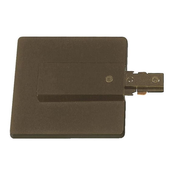 Pro Track Live End Connector Halo Compatible with Cover in Bronze