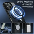 thumbnail image 3 of JETech Magnetic Case for iPhone 16 Pro 6.3-Inch Compatible with MagSafe, Translucent Matte Back Slim Shockproof Phone Cover (Black), 3 of 6