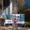 thumbnail image 3 of Hello Welcome Winter The Ski Dalmatian Snowy Day Landscape Wood Sign Dog Lover Hanging Wall Home Decor - 13013, 3 of 5
