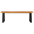 thumbnail image 2 of vidaXL Bench with Live Edge 140 cm Solid Wood Acacia, 2 of 5