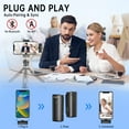 thumbnail image 4 of 2 in 1 Wireless Lavalier Microphone with Charging Case, Noise Reduction Microphone for iPhone iPad, Wireless Lapel Microphone with Power Display for Video Vlog Live YouTube Tiktok Recording Interview, 4 of 7