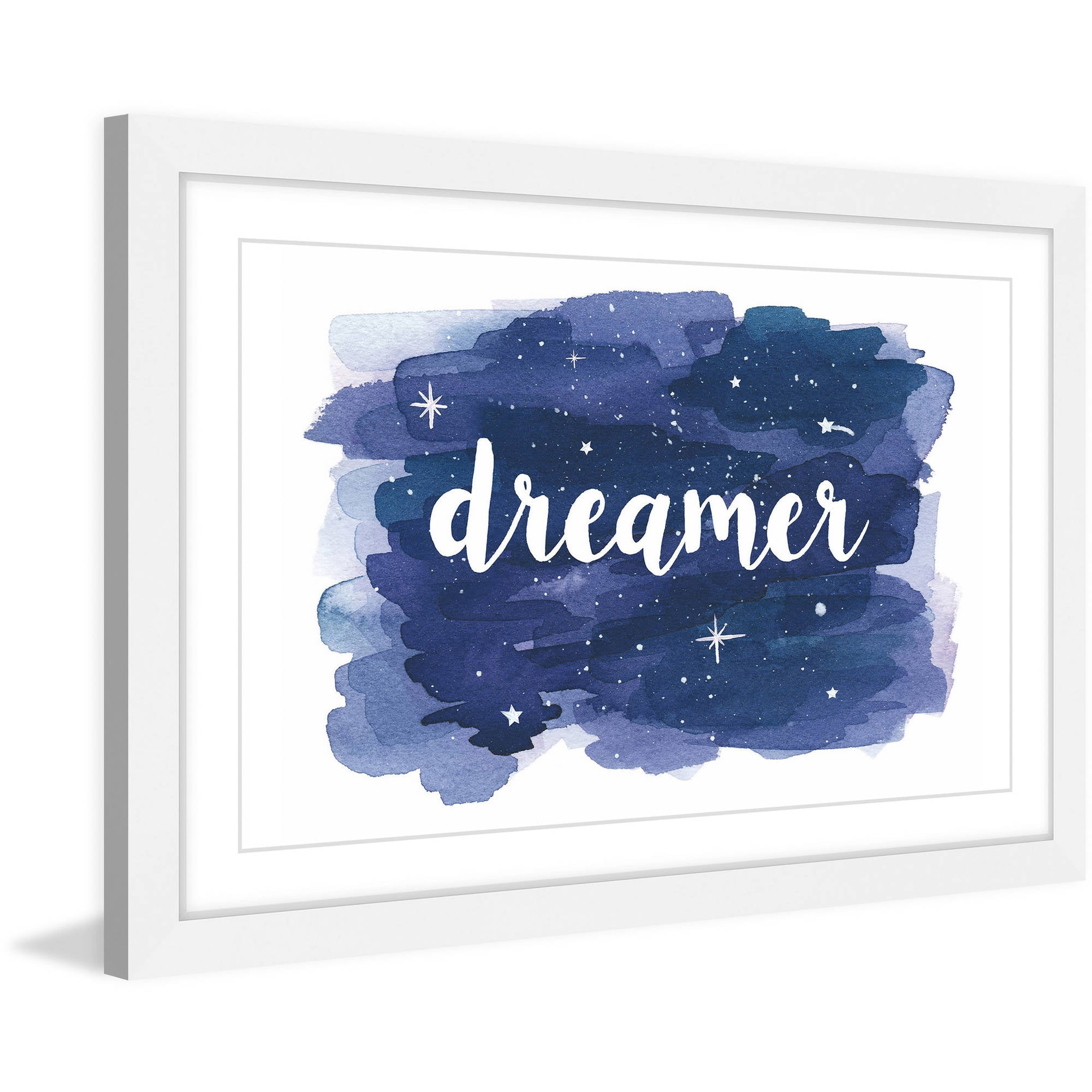 Marmont Hill "Dreamer Gala x y Wash" By Molly Rosner Framed Painting Art Print, 18.0" x 1.5"
