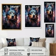 thumbnail image 4 of Designart "Dog Constellations in Cosmic Array I" Animals Canvas Wall Art - Traditional Black Dog Living Room Canvas Art, 4 of 6