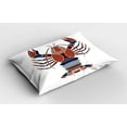 thumbnail image 2 of Ambesonne Lobster Pillow Sham, Abstract Crayfish Print, 26" X 20", Multicolor, 2 of 2