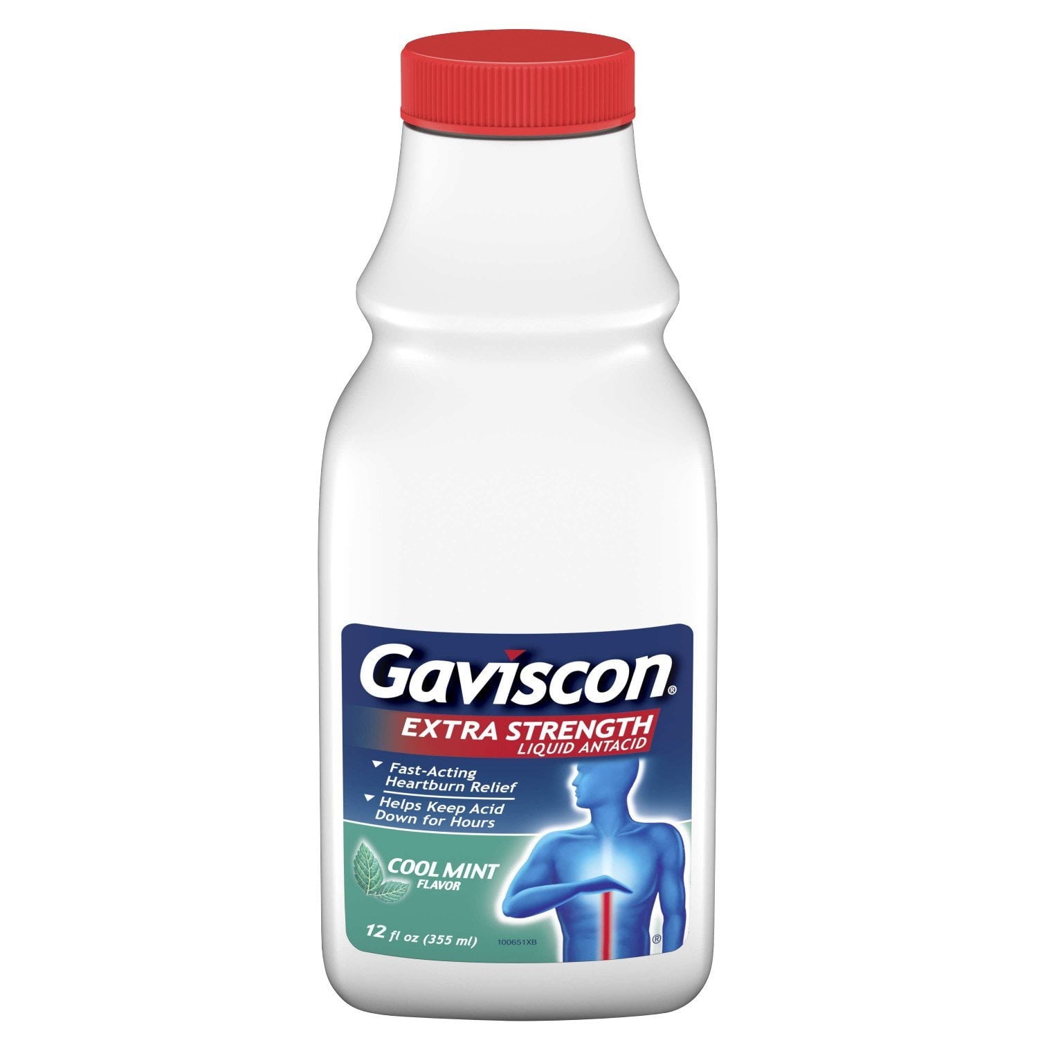 Gaviscon Extra Strength Cool Mint Liquid Antacid for FastActing