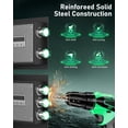 thumbnail image 4 of 5.5 Cuft Digital Safe Box, Home Safe with Hidden keyhole , Large Safe with Adjustable Shelves, Key Hook & File Holder, Money Safe with Backlit Keypad & Dual Alarm for Home Office, 4 of 13