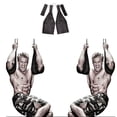thumbnail image 3 of Hanging Gym Ab Straps, Tightening Core Abdominal Muscles, Leg Raises, Crunches, Low-Impact Exercises, Adjustable Length and Padded Support, 3 of 8