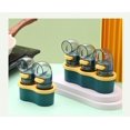 thumbnail image 5 of Salero cuantitativo procesado profesional Tipo empuje Botella de control de sal Herramienta para tarro de condimento Contenedor de especias para pimienta Límite de vidrio Sal 0.5G a la vez(3PACK-with base) oso de fresa Electrónica, 5 of 5