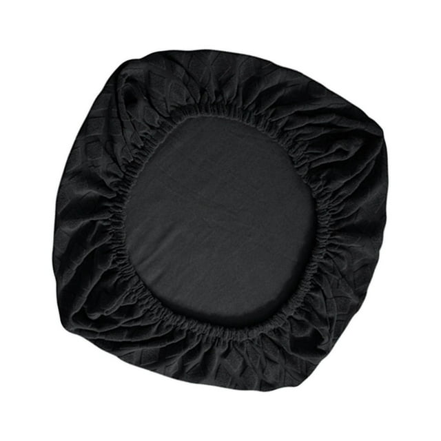 facefd Stretch Computer Chair Slipcovers Rotating universal one size Chair Seat Covers for Office Black