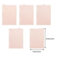 Indexed Notebook App WEUVEB PP Index Dividers, Pink Notebook Tabs for Easy Management, 2Sets ...