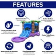 thumbnail image 6 of HeroKiddo Enchanted Forest Commercial Grade Bounce House Water Slide with Splash Pool for Kids and Adults (with Blower), Basketball Hoop, Outdoor Indoor, Wet Dry Combo, Inflatable, Birthday Party, 6 of 8