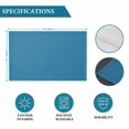 thumbnail image 5 of Wave Ride Placemats Set of 6, Farmhouse Solid Blue Color Modern Art Washable Wipeable Table Mats for Dining Tables, Indoor Outdoor Kitchen Place Mats for Holiday Party Table Decor, 5 of 9