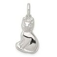thumbnail image 3 of 925 Sterling Silver Cat Charm Pendant, 3 of 5