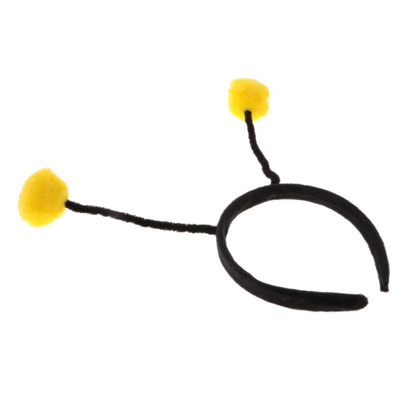 4x Girl Kids Insect Antenna Headband Bumblebee Bee Ant Alien Costume Yellow 
