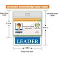 thumbnail image 2 of Oversized Leader Badge Buddy Horizontal - XL Badge Buddies for Leaders - 3 3/8 X 4 1/8 Role Identification Badge Backer Card - USA Printed by Specialist ID (Blue), 2 of 8