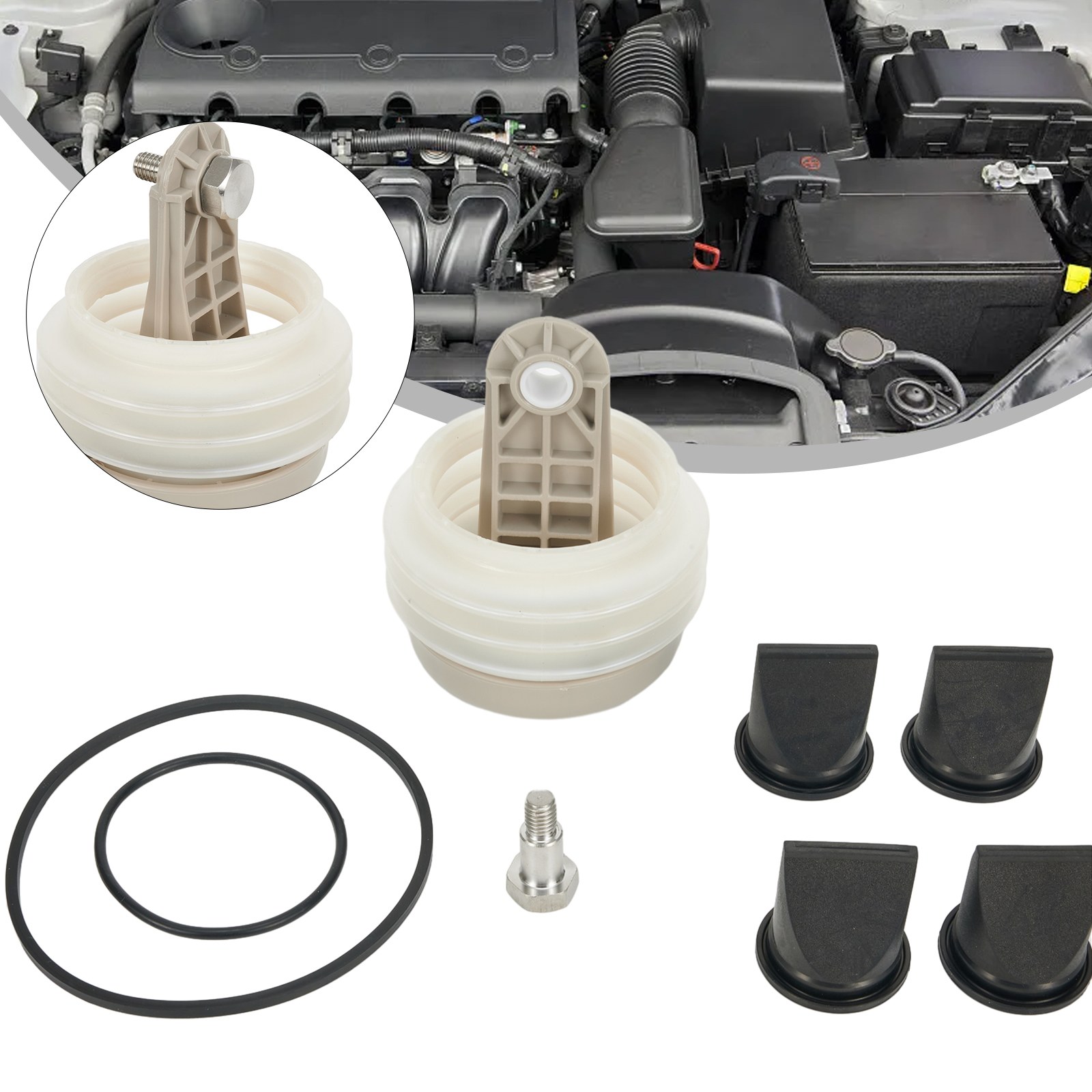 Dometic Sealand RV/Boat Toilet Pump Repair Kit - Includes Bellows (385230980), 4 Duckbill Valves (385310076), 2 O-Rings (385310151)